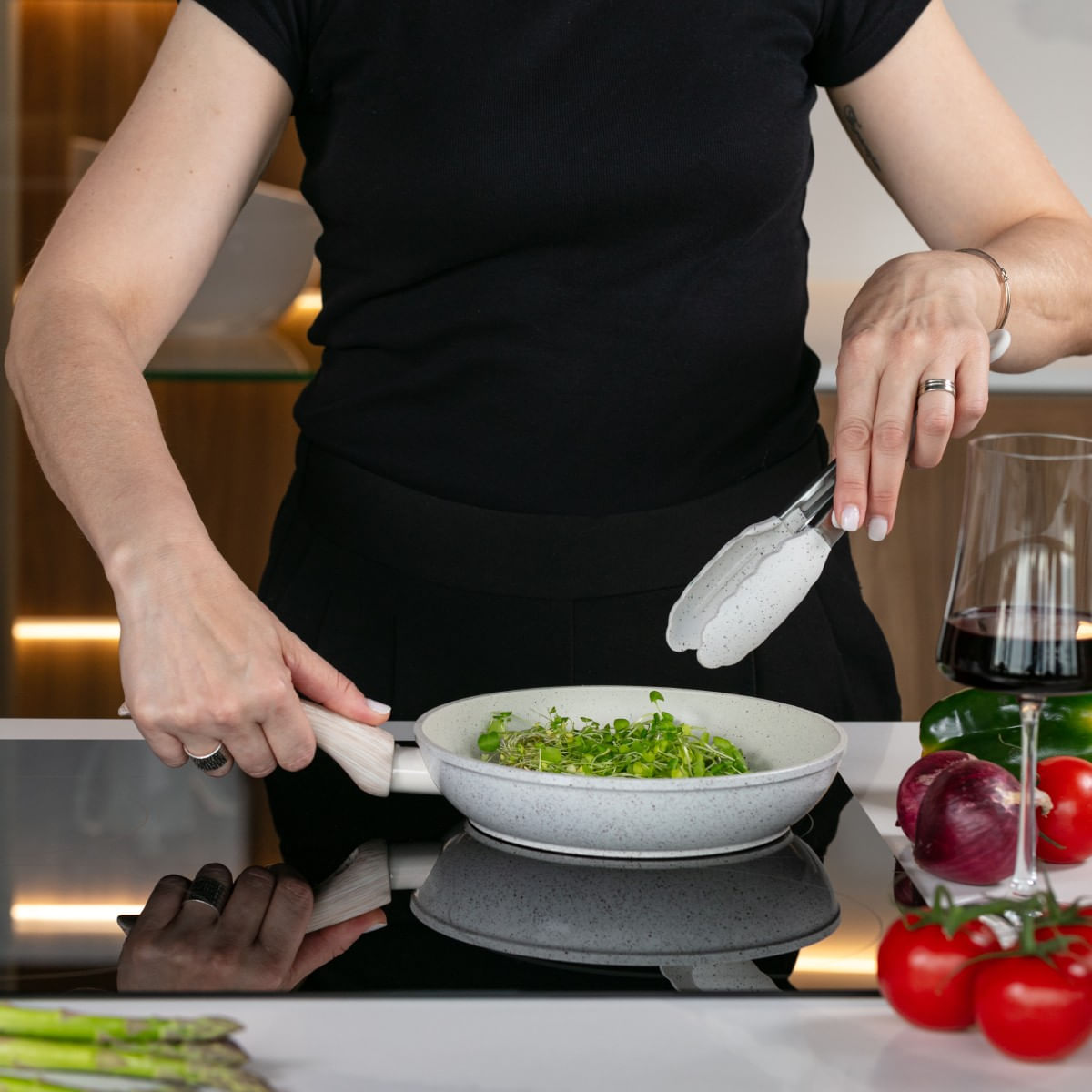 Frigideira de Indução Brinox Sirius Antiaderente Ceramic Life Ø24cm 1,6 Litros Vanilla