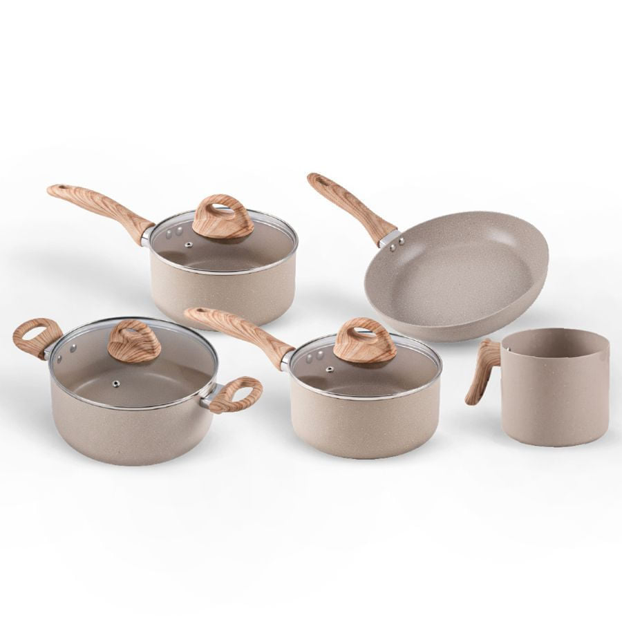 Jogo de Panelas com Indução Brinox Antiaderente Ceramic Life Smart Plus 5 Peças