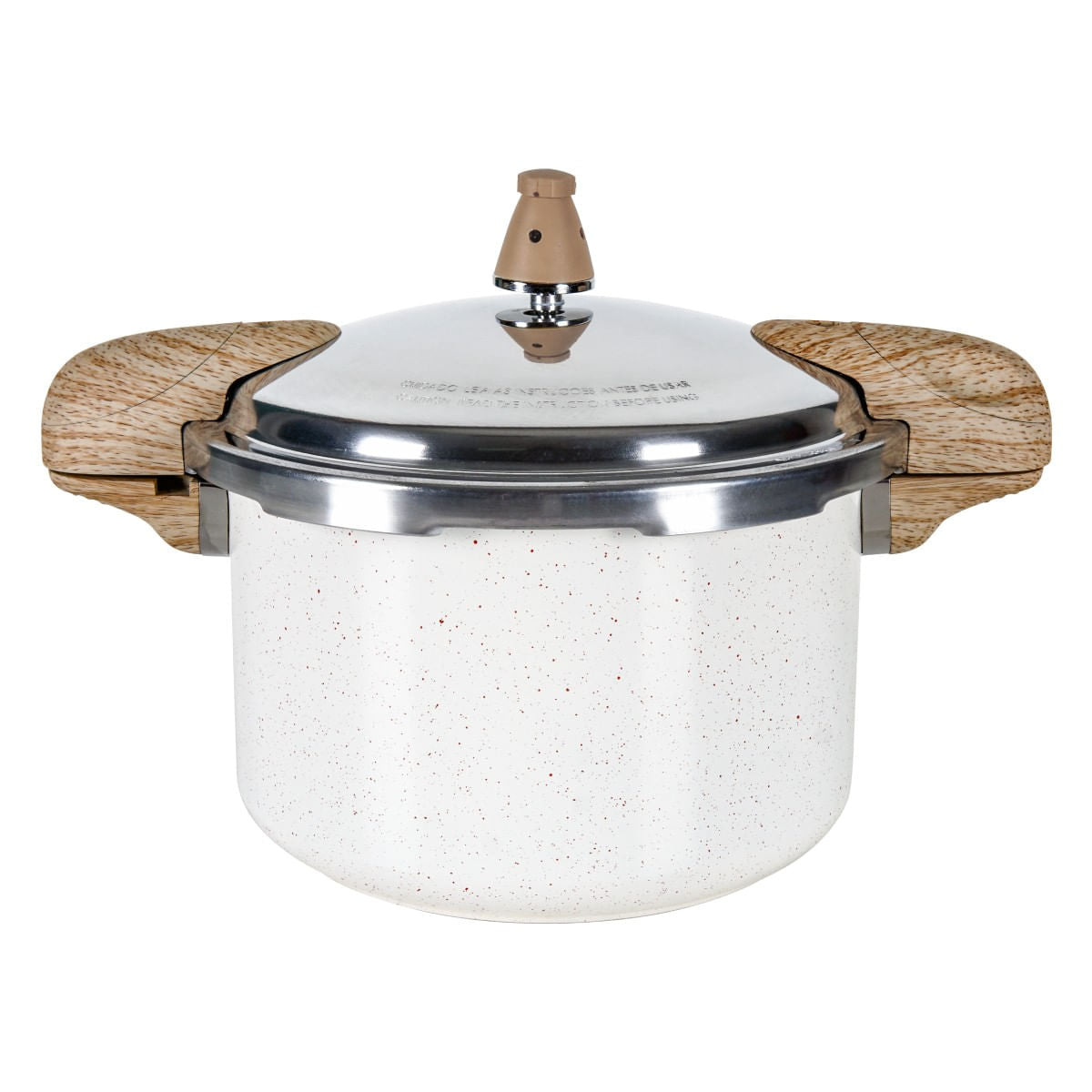 Panela de Pressão Indução Brinox Antiaderente Ceramic Life Pressure 5,4 Litros Vanilla