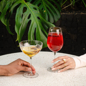 Jogo 6 Taças para Espumante Vintage em Cristal Bohemia 340ml Haus Concept Dream