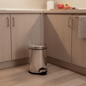 Lixeira com Pedal e Balde Brinox Decorline 3 Litros Ø17 x 27cm Aço Inoxidável