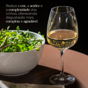 Jogo de 6 Taças para Vinho em Cristal Bohemia 455ml Haus Concept Aroma