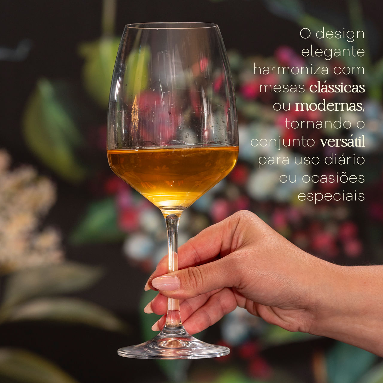 Jogo de 6 Taças para Água em Cristal Bohemia 560ml Haus Concept Aroma