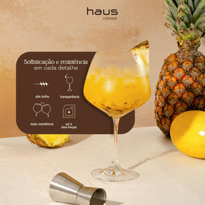 Jogo de 6 Taças para Gin Tônica em Cristal Bohemia 580ml Haus Concept Aroma
