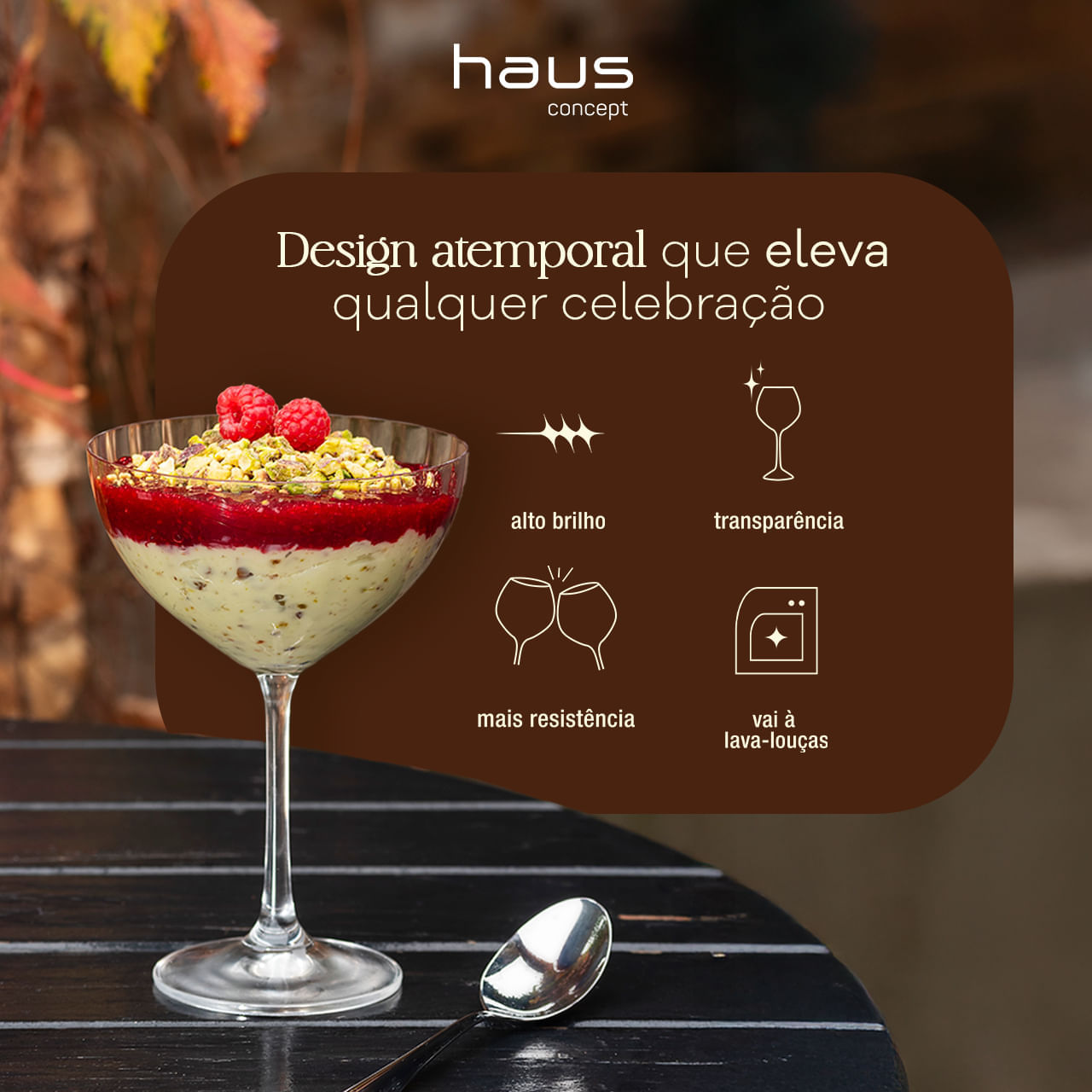 Jogo 6 Taças para Espumante Vintage em Cristal Bohemia 340ml Haus Concept Dream