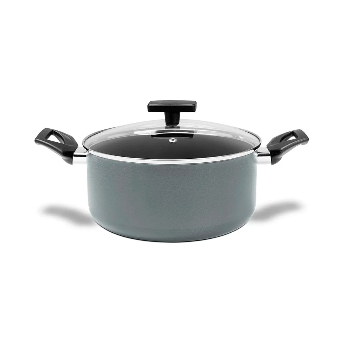 Caçarola Brinox Preserve Antiaderente Ceramic Life Ø24cm 4,7 Litros Cinza