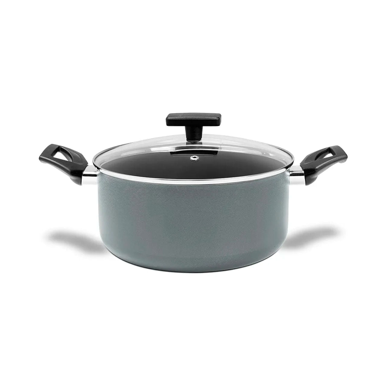 Caçarola Brinox Preserve Antiaderente Ceramic Life Ø24cm 4,7 Litros Cinza