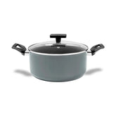 Caçarola Brinox Preserve Antiaderente Ceramic Life Ø24cm 4,7 Litros Cinza