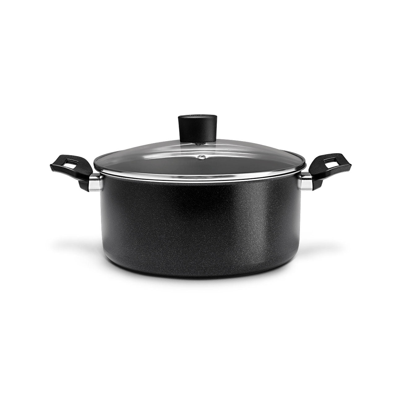 Caçarola com Tampa Brinox Ebony Antiaderente Pro-flon Ø22cm 3,4 Litros Preta