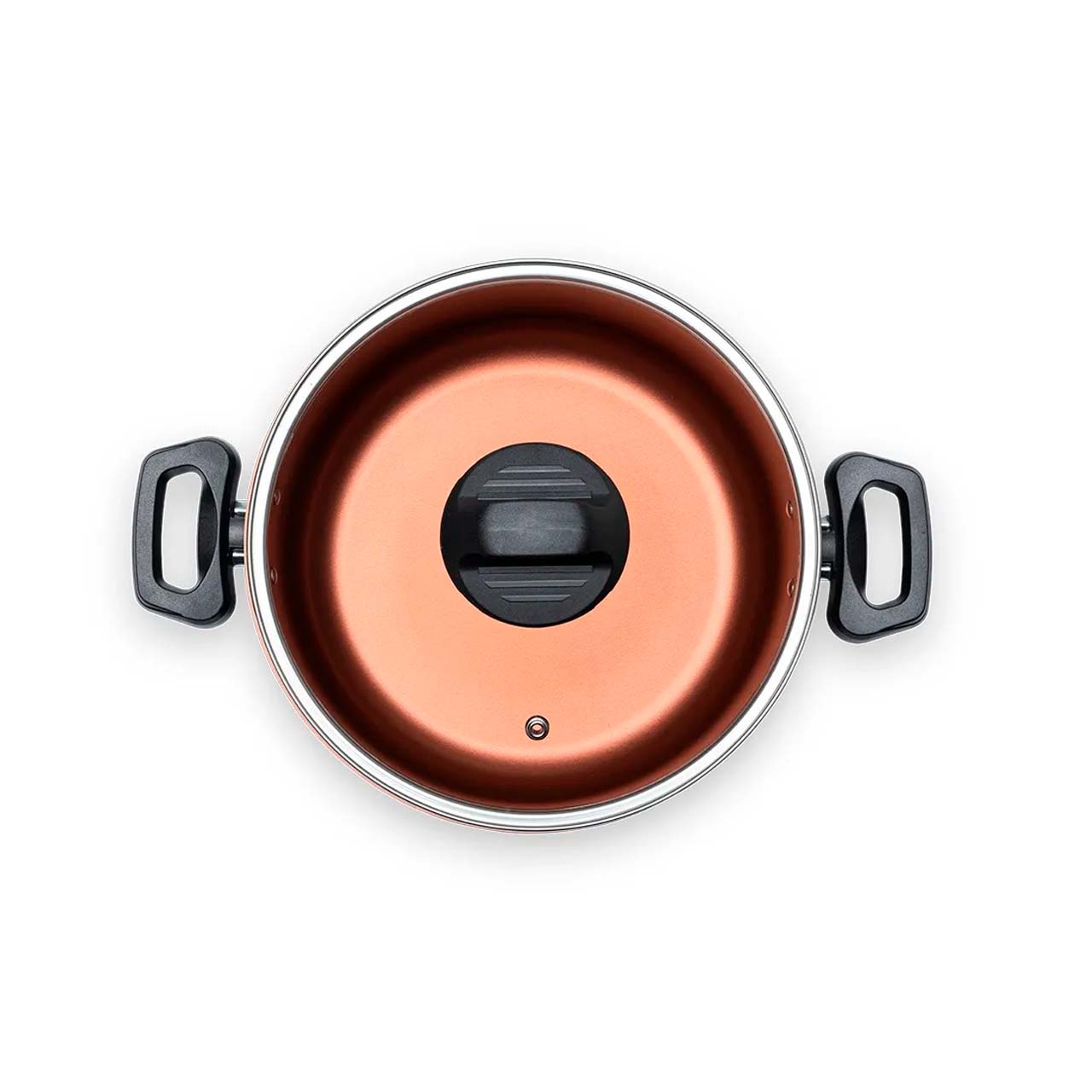 Caçarola com Tampa Brinox Topázio Antiaderente Pro-flon Ø18cm 1,8 Litros Cinza Range