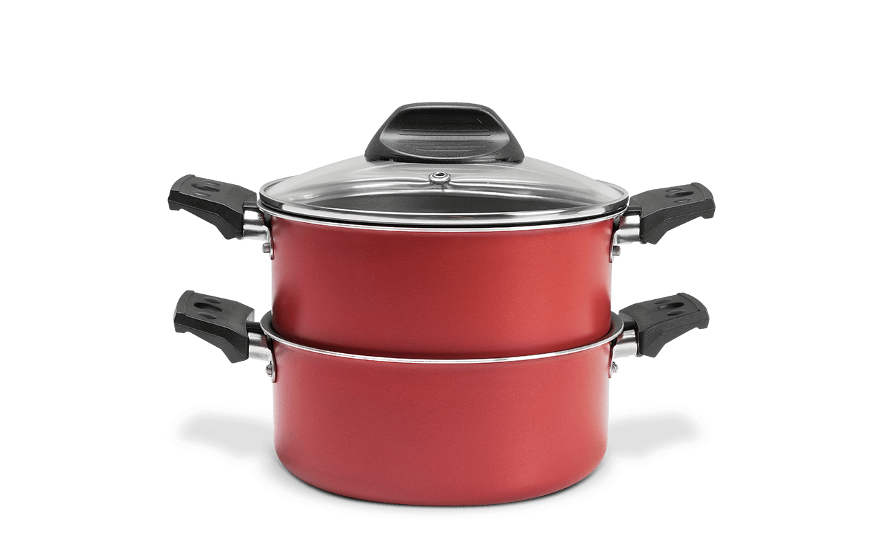 Cozi e Vapor Brinox Especiarias Antiaderente Pro-flon Ø16cm 1,45 Litros Cereja