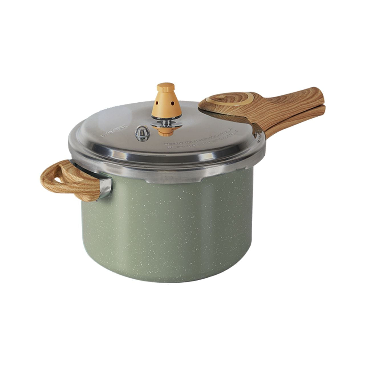 Panela de Pressão Indução Brinox Pressure Antiaderente Ceramic Life 4,2 Litros Botanika Verde