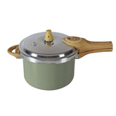 Panela de Pressão Indução Brinox Pressure Antiaderente Ceramic Life 4,2 Litros Botanika Verde