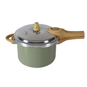 Panela de Pressão Indução Brinox Pressure Antiaderente Ceramic Life 4,2 Litros Botanika Verde