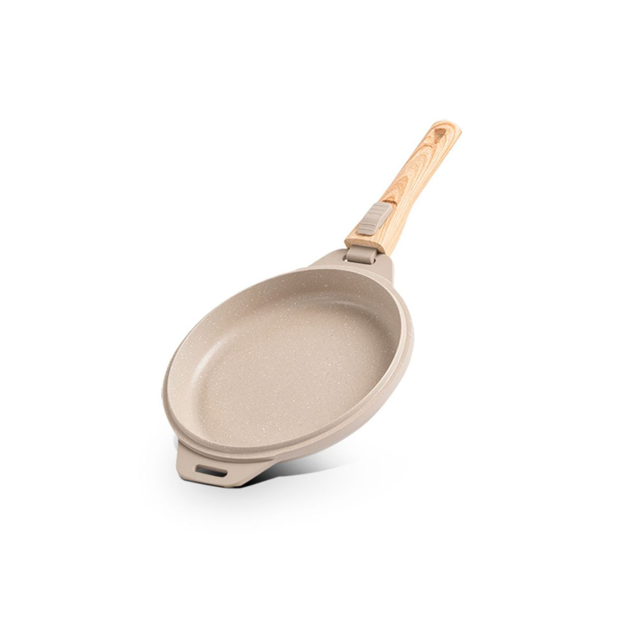 Jogo de Panelas Empilhável Brinox Loft 7 Peças Antiaderente Ceramic Life, Cabo Removível e Fundo de Indução - Areia