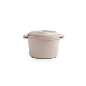 Jogo de Panelas Empilhável Brinox Loft 7 Peças Antiaderente Ceramic Life, Cabo Removível e Fundo de Indução - Areia