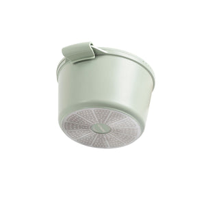 Jogo de Panelas Empilhável Brinox Loft 7 Peças Antiaderente Ceramic Life, Cabo Removível e Fundo de Indução – Verde