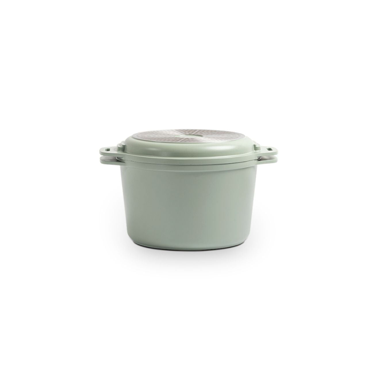 Jogo de Panelas Empilhável Brinox Loft 7 Peças Antiaderente Ceramic Life, Cabo Removível e Fundo de Indução – Verde