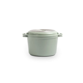 Jogo de Panelas Empilhável Brinox Loft 7 Peças Antiaderente Ceramic Life, Cabo Removível e Fundo de Indução – Verde