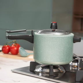 Panela de Pressão Brinox Vapt Antiaderente Ceramic Life 4,5 Litros Ø20cm Verde