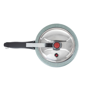 Panela de Pressão Brinox Vapt Antiaderente Ceramic Life 4,5 Litros Ø20cm Verde