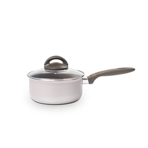 Jogo de Panelas Brinox Antiaderente Ceramic Life 10 Peças Nevada Champanhe