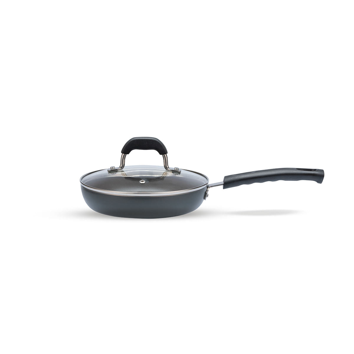 Jogo de Panelas Brinox Antiaderente Ceramic Life 5 Peças Fine Cinza