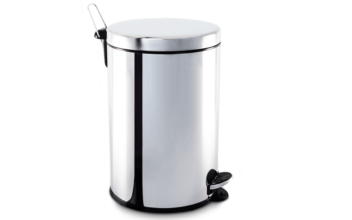 Lixeira com Tampa e Balde Brinox Decorline 20 Litros Aço Inoxidável