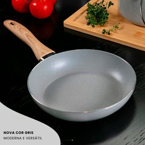 Jogo de Panelas Brinox Antiaderente Ceramic Life 5 Peças Easy Gris