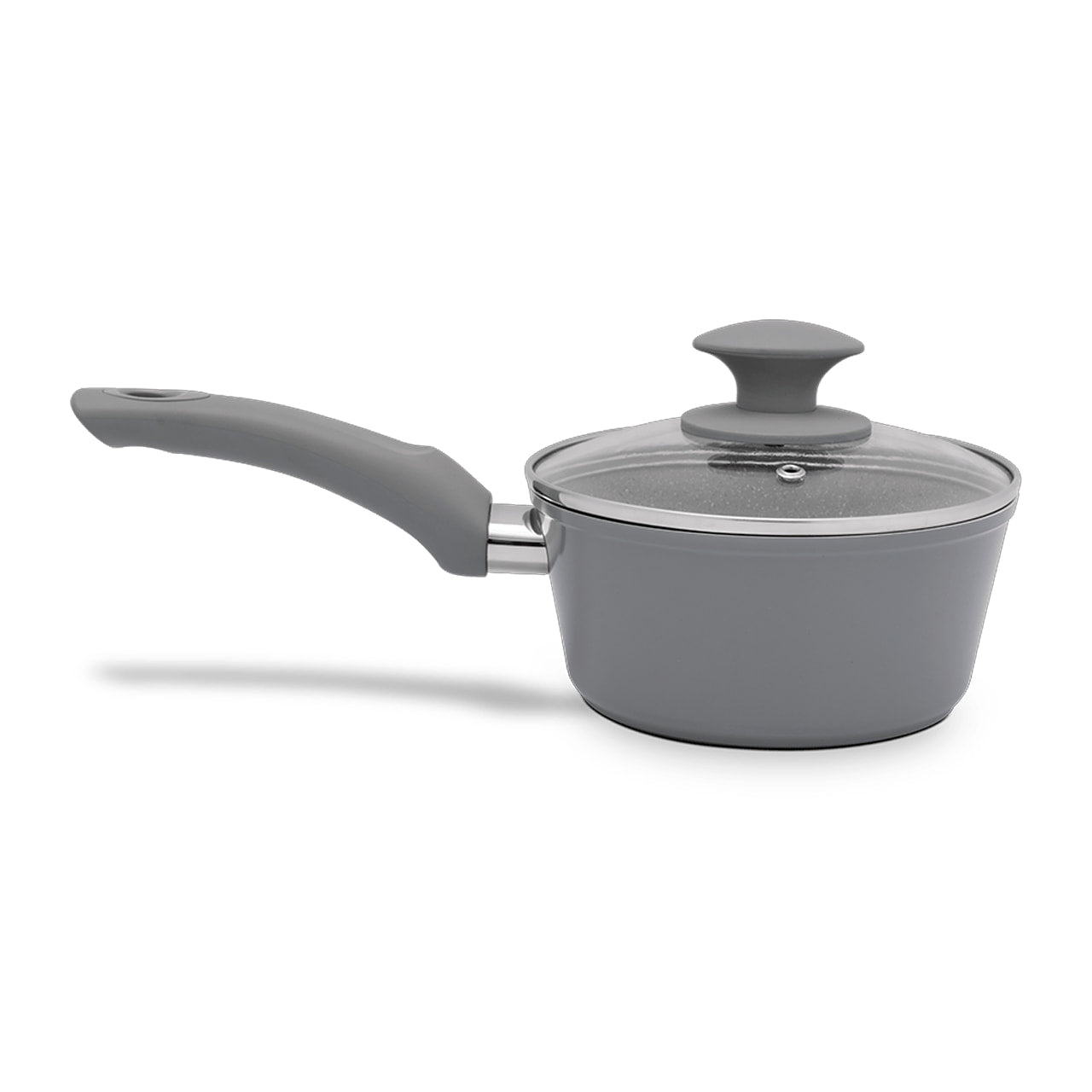 Jogo de Panelas Brinox Antiaderente Ceramic Life 5 Peças Marble Optima com Indução Cinza