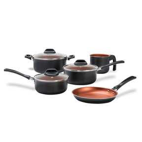 Jogo de Panelas Brinox Topázio Antiaderente Pro-Flon 5 Peças Cinza Range