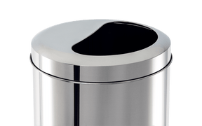 Lixeira 1/2 Lua Brinox Decorline 12 Litros Ø20 x 44cm Aço Inoxidável