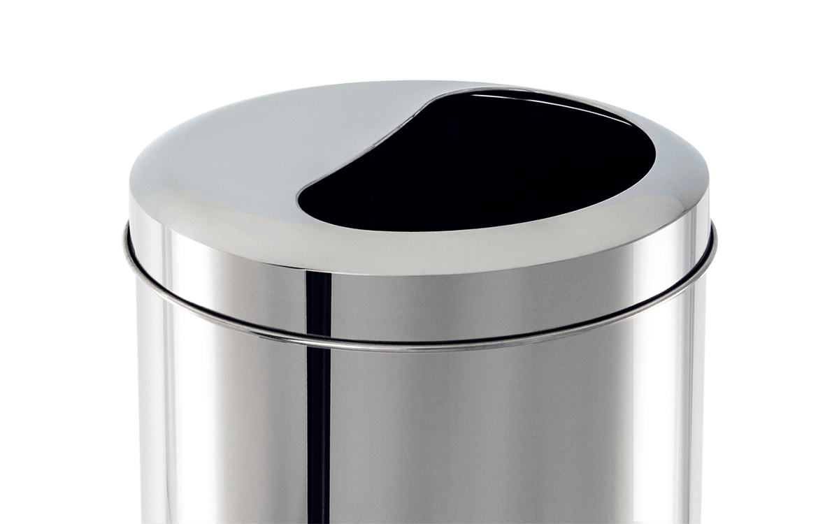 Lixeira 1/2 Lua Brinox Decorline 40,5 Litros Ø 30 x 60 cm Aço Inoxidável