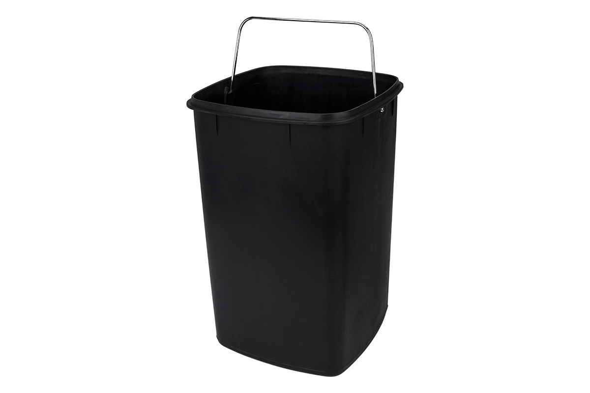 Lixeira com Pedal e Balde Brinox Frame 6 Litros Aço Inox Escovado