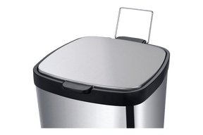 Lixeira com Pedal e Balde Brinox Frame 6 Litros Aço Inox Escovado