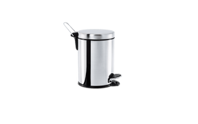 Lixeira com Pedal e Balde Brinox Decorline 3 Litros Ø17 x 27cm Aço Inoxidável