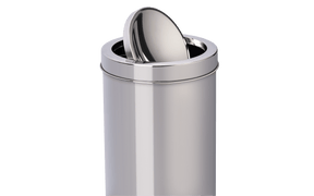 Lixeira com Tampa Basculante Brinox Decorline 7,8 Litros 18,5 x 29cm Aço Inoxidável