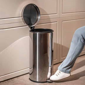 Lixeira com Pedal Brinox Decorline 30 Litros Aço Inoxidável