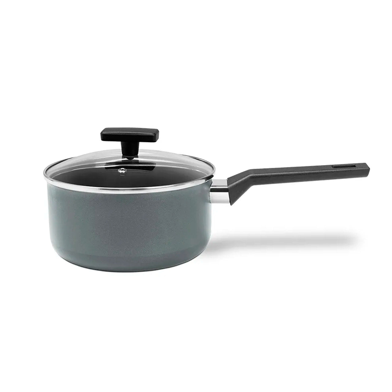 Panela com Tampa Brinox Preserve Antiaderente Ceramic Life Ø18cm 2,05 Litros Cinza