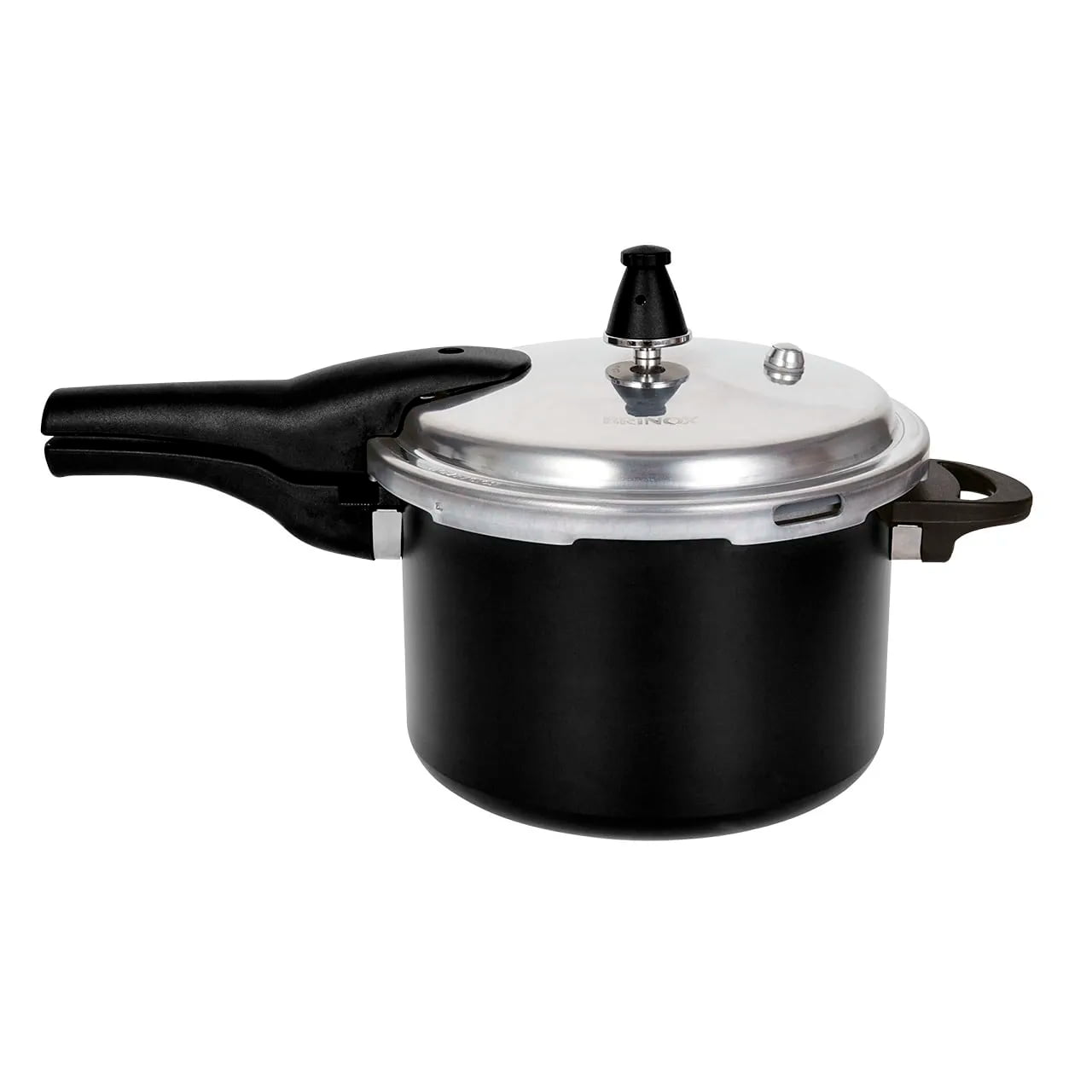 Panela de Pressão Indução Brinox Super Antiaderente Ceramic Life 5,4 Litros 22cm Preta