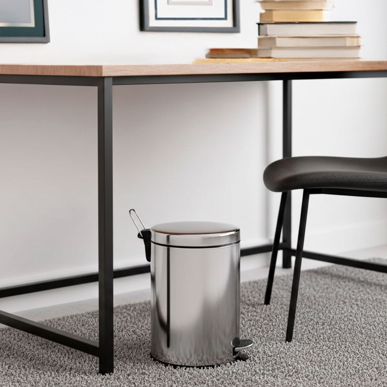 Lixeira com Pedal e Balde Brinox Decorline 5 Litros Ø20 x 30cm Aço Inoxidável