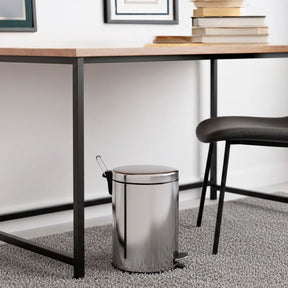 Lixeira com Pedal e Balde Brinox Decorline 5 Litros Ø20 x 30cm Aço Inoxidável