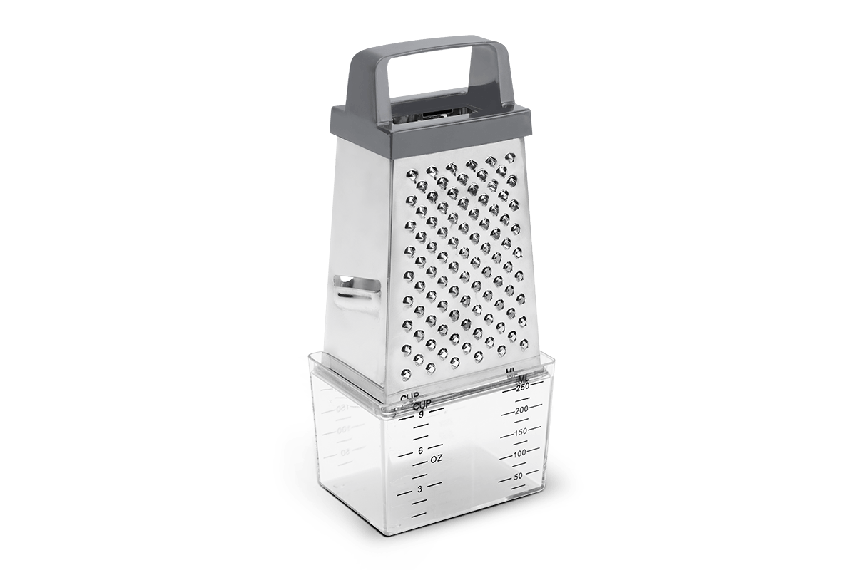 Ralador 4 Faces com Coletor Brinox Top Pratic 20,5 cm Aço Inox