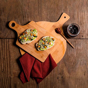 Tábua Corte Redonda Bambu Natural 40cm Haus Concept