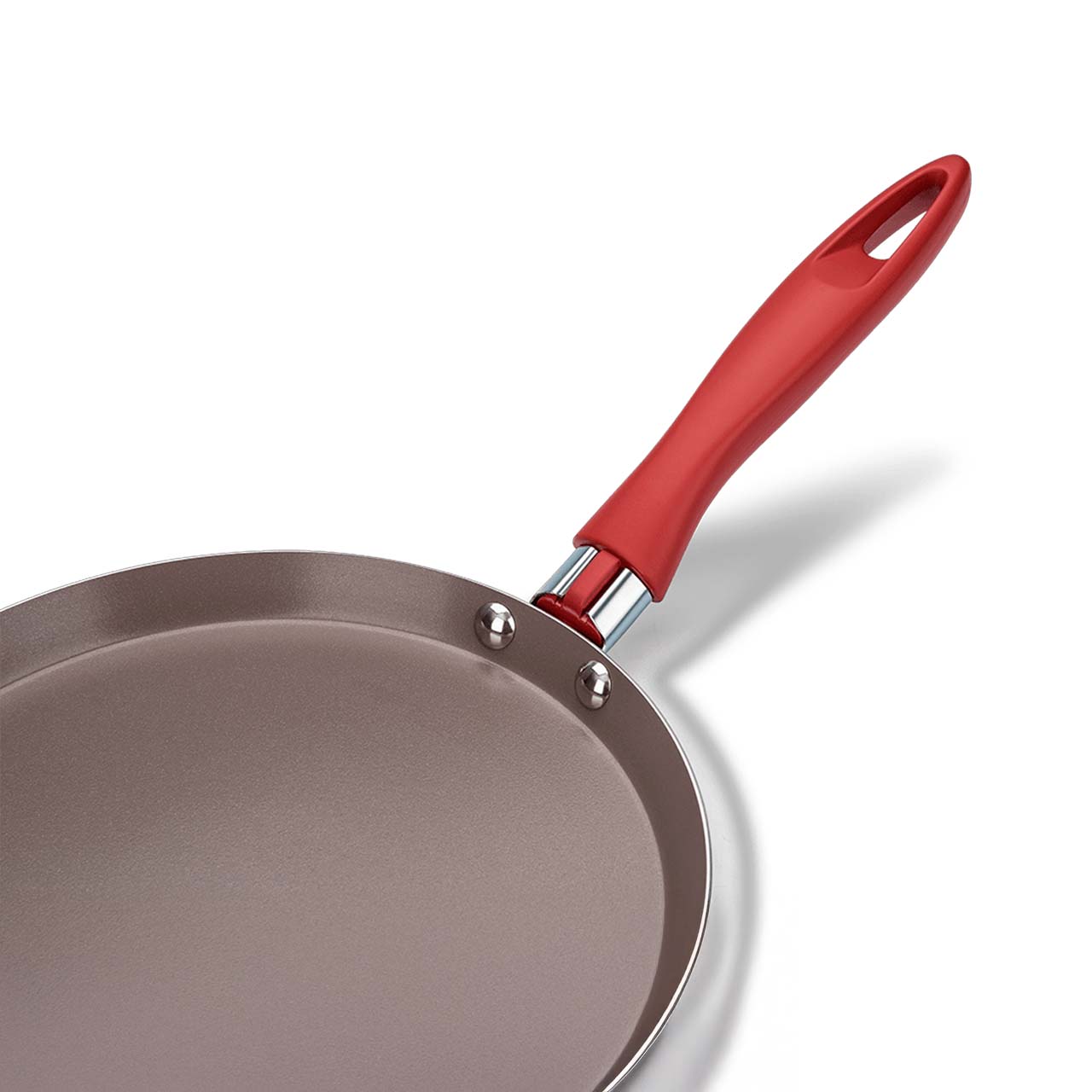 Tapioqueira Panquequeira Brinox Easy Antiaderente Ceramic Life Ø22cm 500ml Vermelho