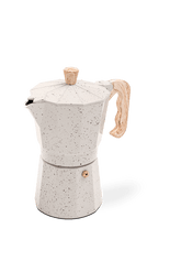 Cafeteira Italiana Brinox Verona 6 Xícaras em Alumínio Vanilla