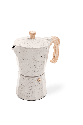 Cafeteira Italiana Brinox Verona 6 Xícaras em Alumínio Vanilla