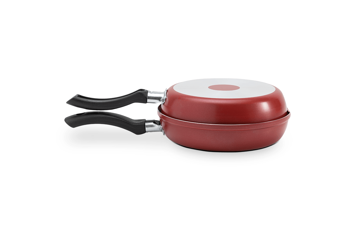 Omeleteira Brinox Ruby Antiaderente Pro-Flon Ø16cm 330ml Vermelho