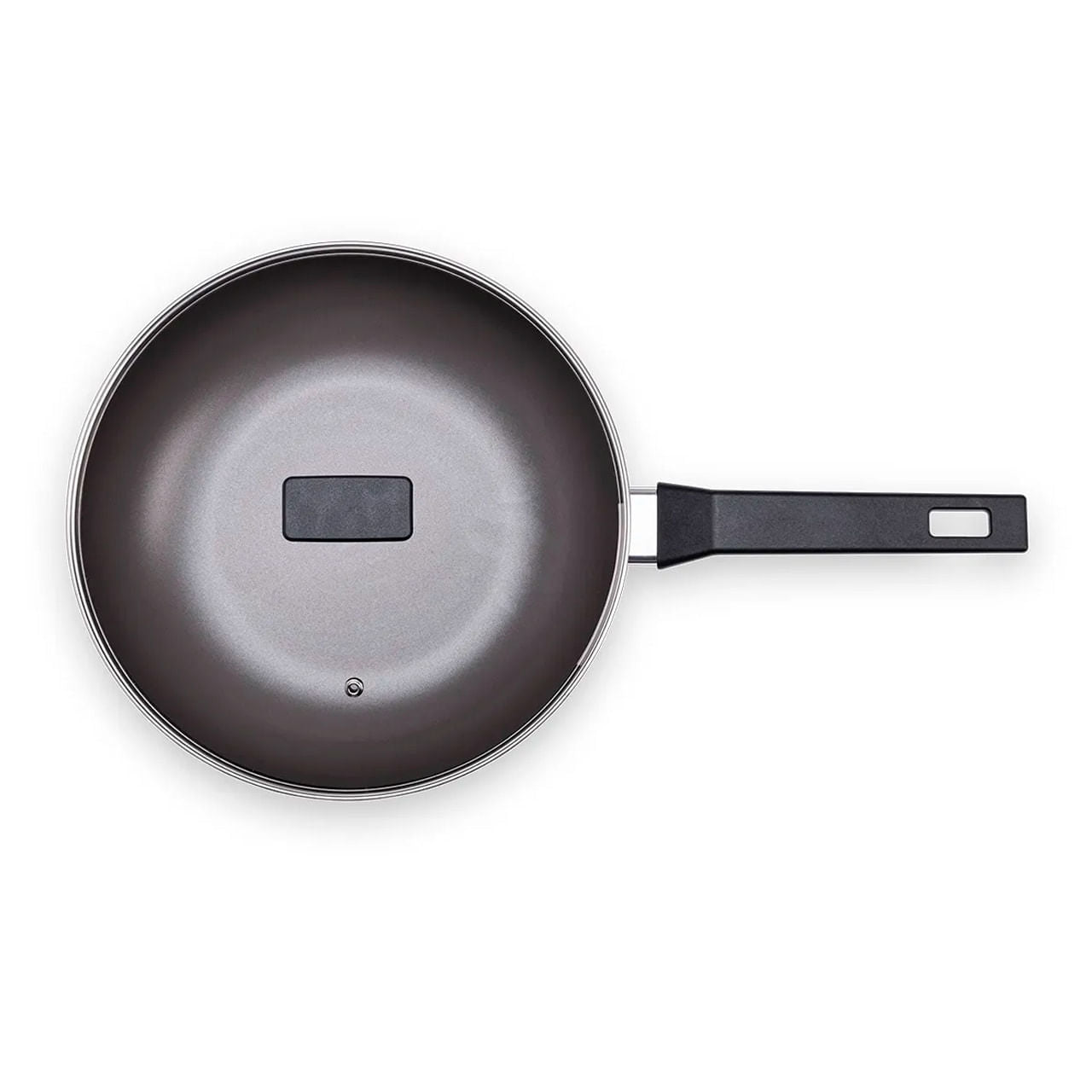 Wok com Tampa Brinox Preserve Antiaderente Ceramic Life Ø28cm 3,55 Litros Cinza