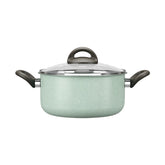 Caçarola com Tampa Brinox Suprema Antiaderente Mineral Resist Ceramic Life Ø20cm 3 Litros Verde